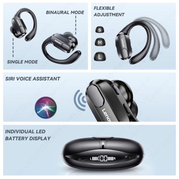 Fone de ouvido Lenovo XT80 à prova d'água - Imagem 6
